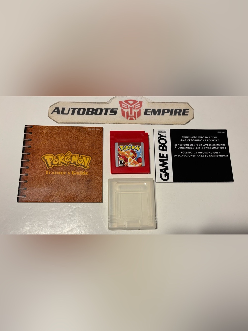 Nintendo GAME BOY 1998 POKEMON RED VERSION CHARIZARD Game Tcg Ex Console Snes 1